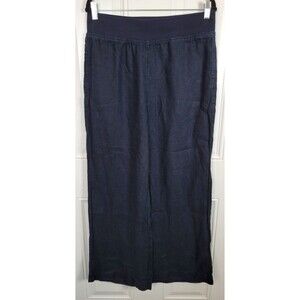 Soft Surroundings Wide Leg High Rise Linen Pants Size M